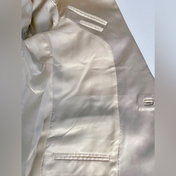 Costume National Cream Suede Tuxedo tux - Picture 12 of 14